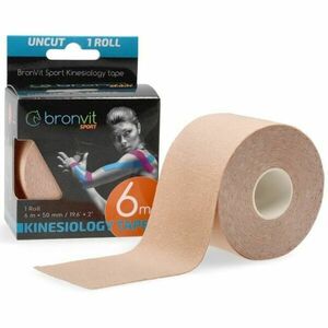 BronVit SPORT KINESIO TAPE CLASSIC Kineziológiai tapasz, bézs, méret kép