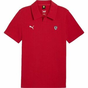 Puma FERRARI STYLE POLO Férfi galléros póló, piros, méret kép