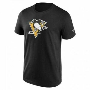 FANATICS NHL PRIMARY LOGO GRAPHIC PITTSBURGH PENGUINS Férfi póló, fekete, méret kép