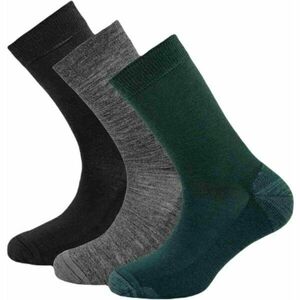 Devold DAILY MERINO MEDIUM SOCK 3PK Férfi gyapjú zokni, fekete, méret kép