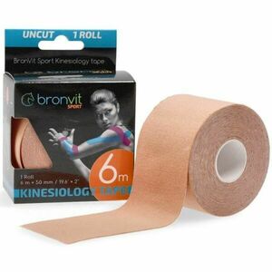 BronVit SPORT KINESIO TAPE CLASSIC Kineziológiai tapasz, bézs, méret kép