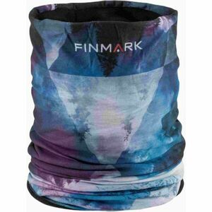 Finmark MULTIFUNCTIONAL SCARF WITH FLEECE Multifunkcionális kendő, kék, méret kép