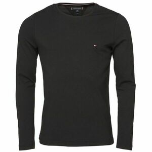 Tommy Hilfiger STRETCH SLIM FIT LONG SLEEVE TEE Férfi felső, fekete, méret kép