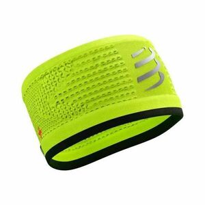 Compressport HEADBAND ON/OFF Sportos futó fejpánt, fényvisszaverő neon, méret kép