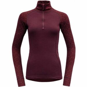 Devold DUO ACTIVE WOMAN ZIP NECK Női állógalléros felső, bordó, méret kép