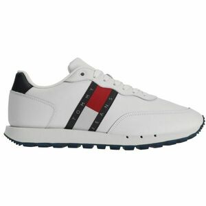 Tommy Hilfiger TOMMY JEANS LEATHER RUNNER ESS Férfi szabadidőcipő, fehér, méret kép