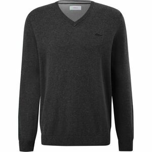 s.Oliver RL KNITTED PULLOVER V-NECK NOOS Férfi pulóver, sötétszürke, méret kép