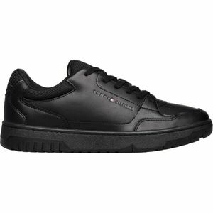 Tommy Hilfiger BASKET CORE LEATHER Férfi teniszcipő, fekete, méret kép