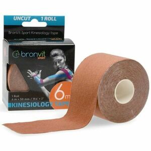 BronVit SPORT KINESIO TAPE CLASSIC Kineziológiai tapasz, barna, méret kép