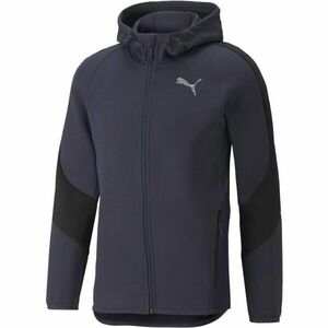 Puma EVOSTRIPE FULL-ZIP HOODIE Férfi sportfelső, sötétkék, méret kép