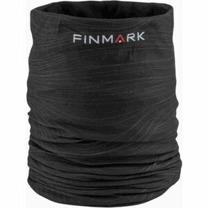 Finmark MULTIFUNCTIONAL SCARF WITH FLEECE Multifunkcionális kendő, fekete, méret kép