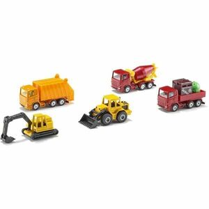 SIKU WORKING CARS 5 PCS Munkagép modell szett, mix, méret kép