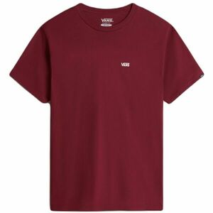 Vans MN LEFT CHEST LOGO TEE Férfi póló, bordó, méret kép