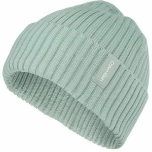 Calvin Klein RIB KNIT FOLDED BEANIE Uniszex sapka, világoszöld, méret kép