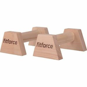 Fitforce WOODEN PUSHUP BAR Fa gimnasztikai támasz, bézs, méret kép