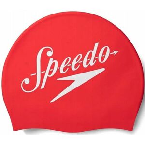 úszósapka speedo slogan print cap piros kép