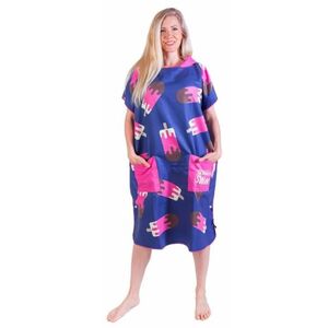 Poncsó borntoswim ice cream poncho blue/pink l kép