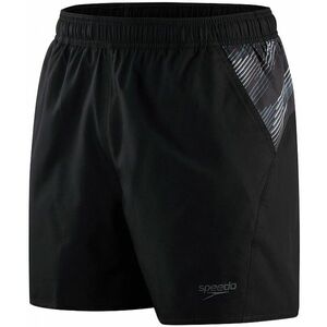 Speedo sport panel 16 watershort black/usa charcoal/shark grey s - kép