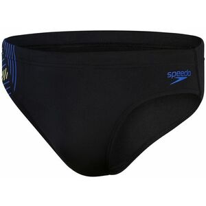 Speedo 7cm tech panel brief black/chroma blue/spritz xxs - uk28 kép