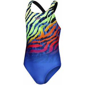 Speedo digital placement medalist girl blue flame/black/fluo kép