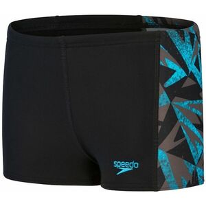 Speedo hyper boom panel aquashort boy black/bolt/dove grey 176cm kép