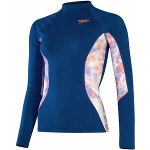 Speedo printed long sleeve rash top ammonite/soft coral/miami lilac xs kép