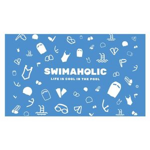 Swimaholic swimming world microfibre towel kék kép