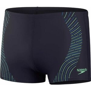 Speedo duo logo print aquashort true navy/harlequin green/true cobalt kép