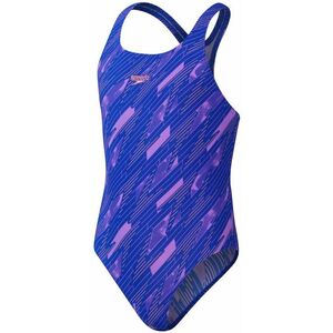 Speedo hyperboom allover medalist girls true cobalt/sweet purple/disco kép