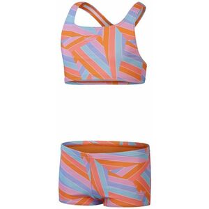 Speedo allover 2 piece boyleg short girls orange/blue 140cm kép