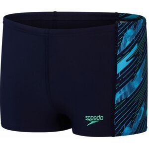 Speedo hyperboom panel aquashort boy true navy/harlequin green/picton kép