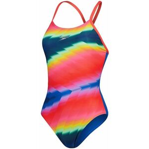 Speedo allover fixed crossback blue/pink xxl - uk40 kép