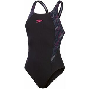 Speedo hyperboom splice muscleback black/electric pink/usa charcoal l kép