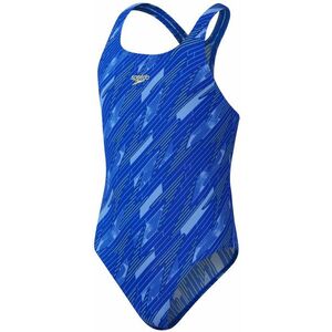 Speedo hyperboom allover medalist girls navy/blue 176cm kép