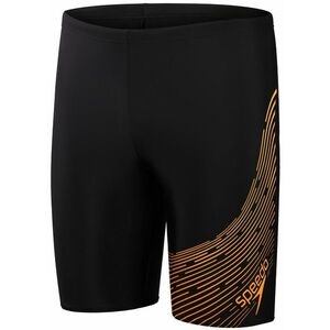 Speedo medley logo jammer black/mandarin peel xxl - uk40 kép