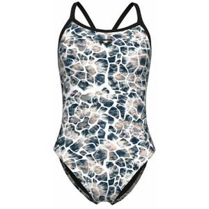 Arena earth swimsuit xcross back black/white multi xl - uk38 kép