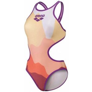 Arena one morning light swimsuit tech back purple/rose multi xs - uk30 kép