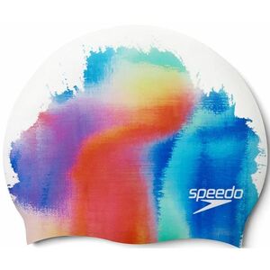 úszósapka speedo digital printed cap fehér/piros kép