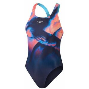 Speedo placement digital powerback true navy/siren red/punch blue m - kép