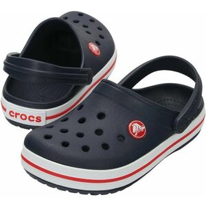 Crocs Toddler Crocband Clog Szandálok Navy/Red 25-26 kép