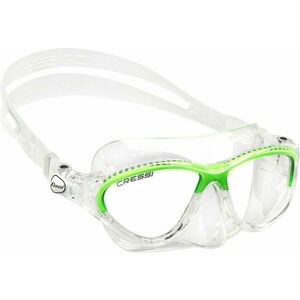 Cressi Moon Clear/Lime Transparent Junior Úszó maszk kép