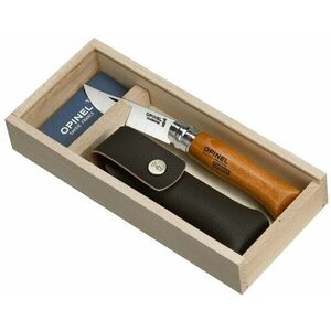 Opinel Wooden Gift Box N°08 Carbon + Sheath Túra kés kép