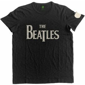 The Beatles Ing Drop T Logo App Slub Unisex Black L kép