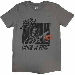 Bob Marley Ing Catch A Fire World Tour Unisex Charcoal Grey S kép