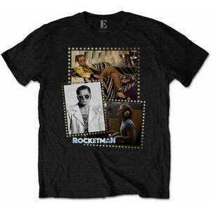 Elton John Ing Rocketman Montage Unisex Black M kép