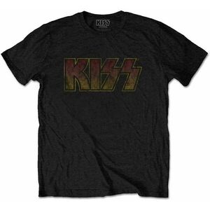 Kiss Ing Vintage Classic Logo Unisex Black L kép