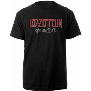 Led Zeppelin Ing Logo & Symbols Unisex Black S kép