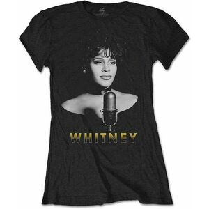 Whitney Houston Ing Black & White Photo Womens Black L kép