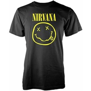 Nirvana Ing Yellow Happy Face Unisex Black S kép