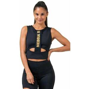 Nebbia Honey Bunny Crop Top Black XS Fitness póló kép